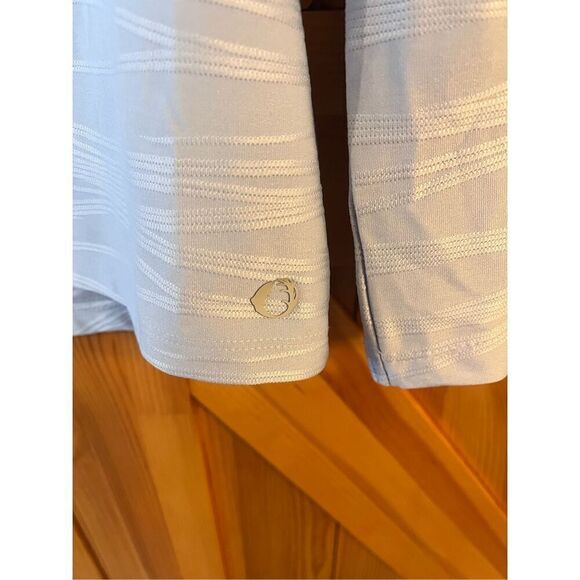 The American Outdoorsman for Women Icicle Blue Knit Jacquard Full Zip Jacket sma - Picture 3 of 7